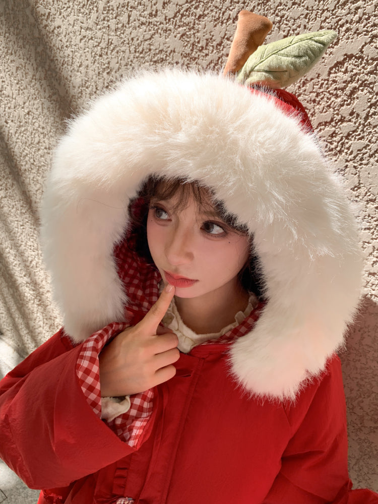 Apple Snow Puffer Coat-ntbhshop