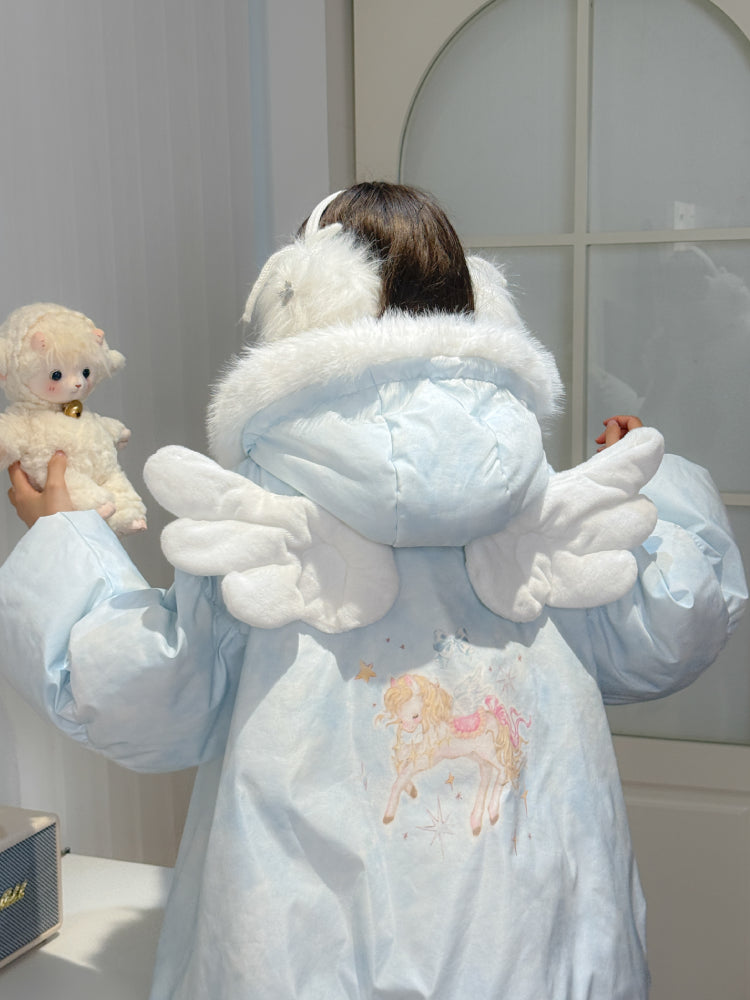 Cloudwish Angel Puffer Jackets-ntbhshop