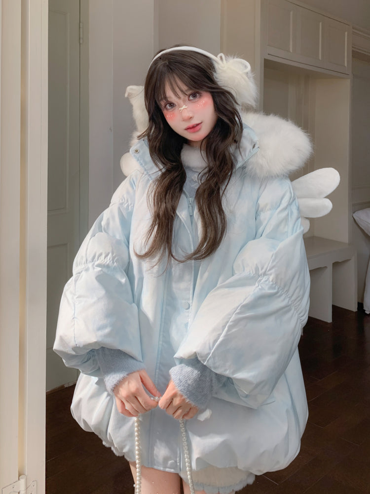 Cloudwish Angel Puffer Jackets-ntbhshop