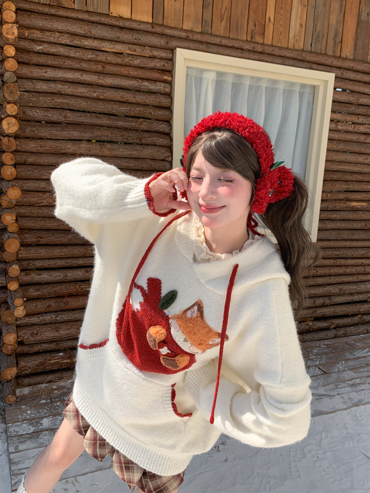 Apple Fox Cozy Orchard Knit Sweaters-ntbhshop