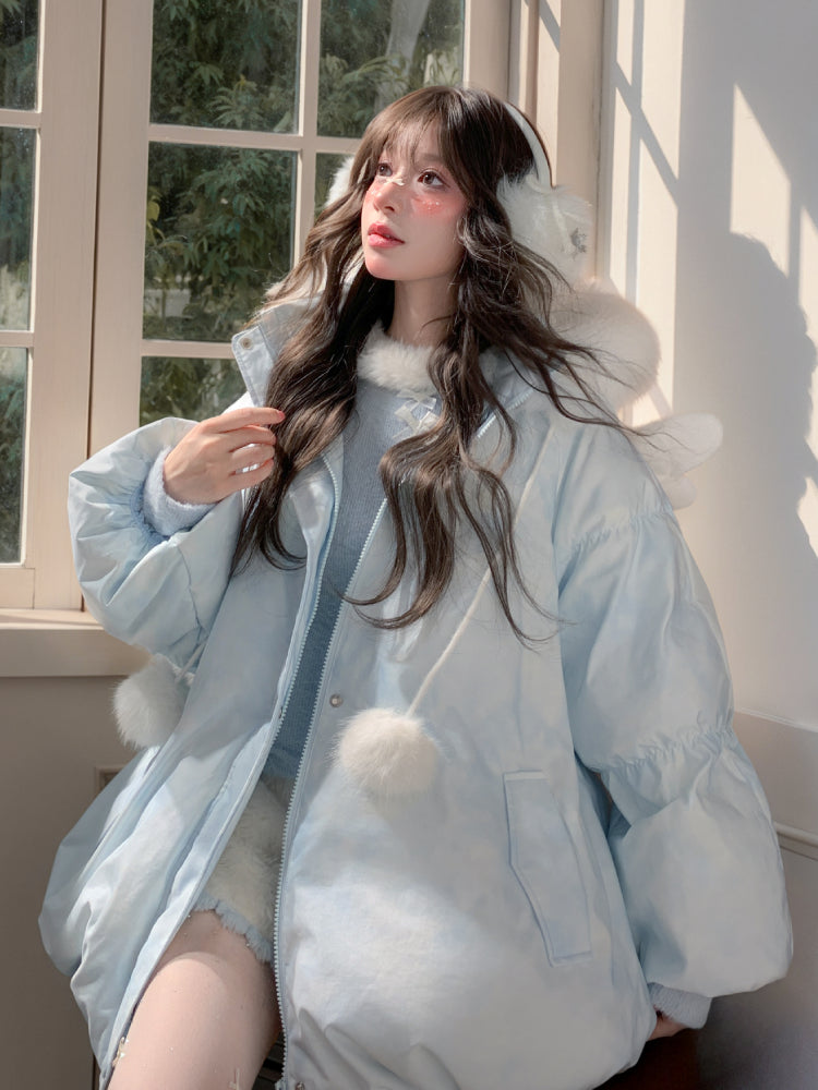 Cloudwish Angel Puffer Jackets-ntbhshop
