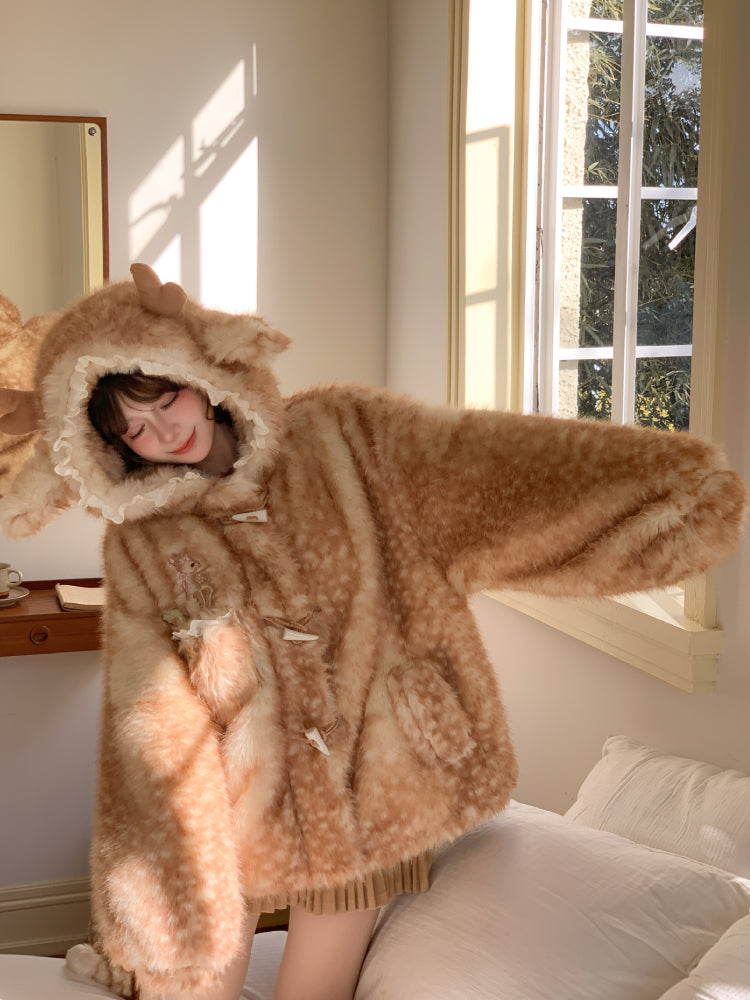 Honey Fawn Fleece Jacket-ntbhshop