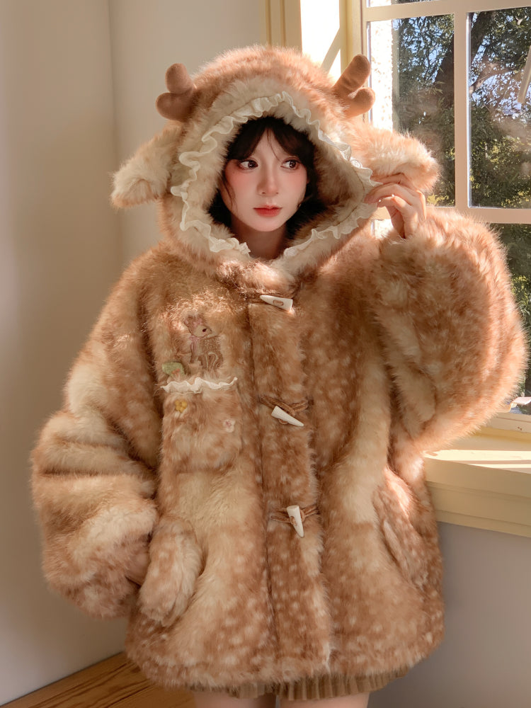 Dear Bambi Fluffy Jacket - ntbhshop