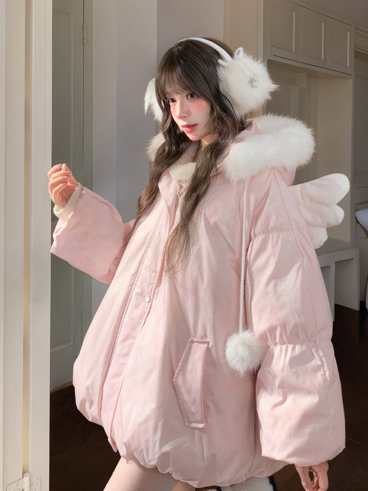 Cloudwish Angel Puffer Jackets-ntbhshop