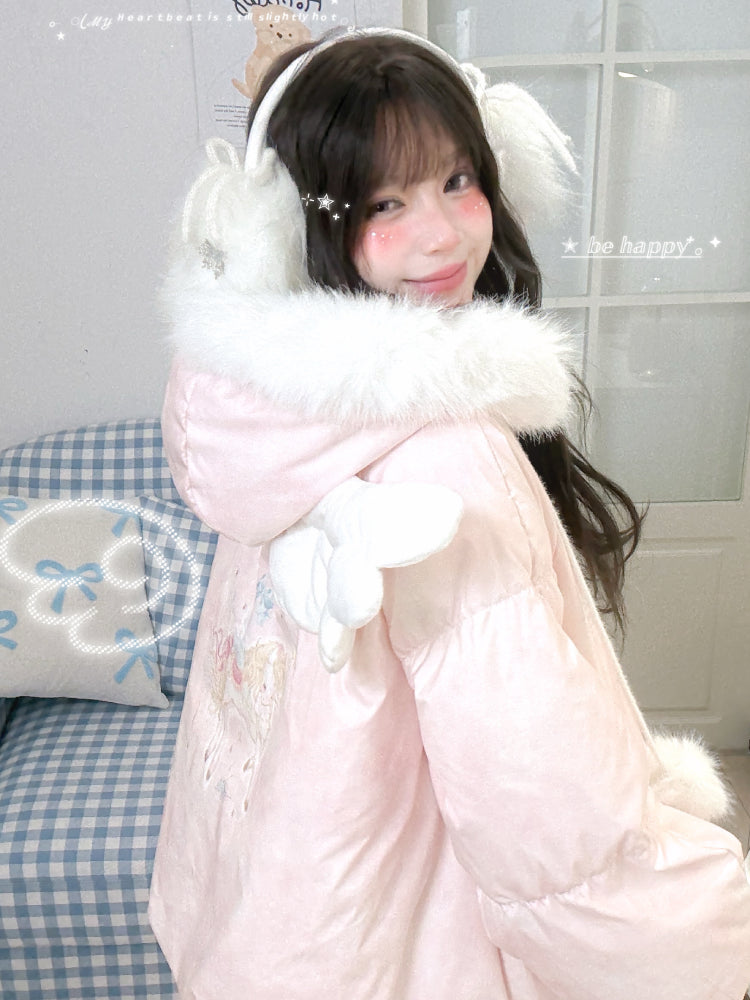 Cloudwish Angel Puffer Jackets-ntbhshop