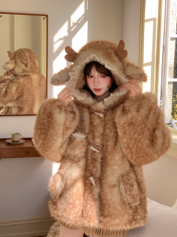 Dear Bambi Fluffy Jacket - ntbhshop