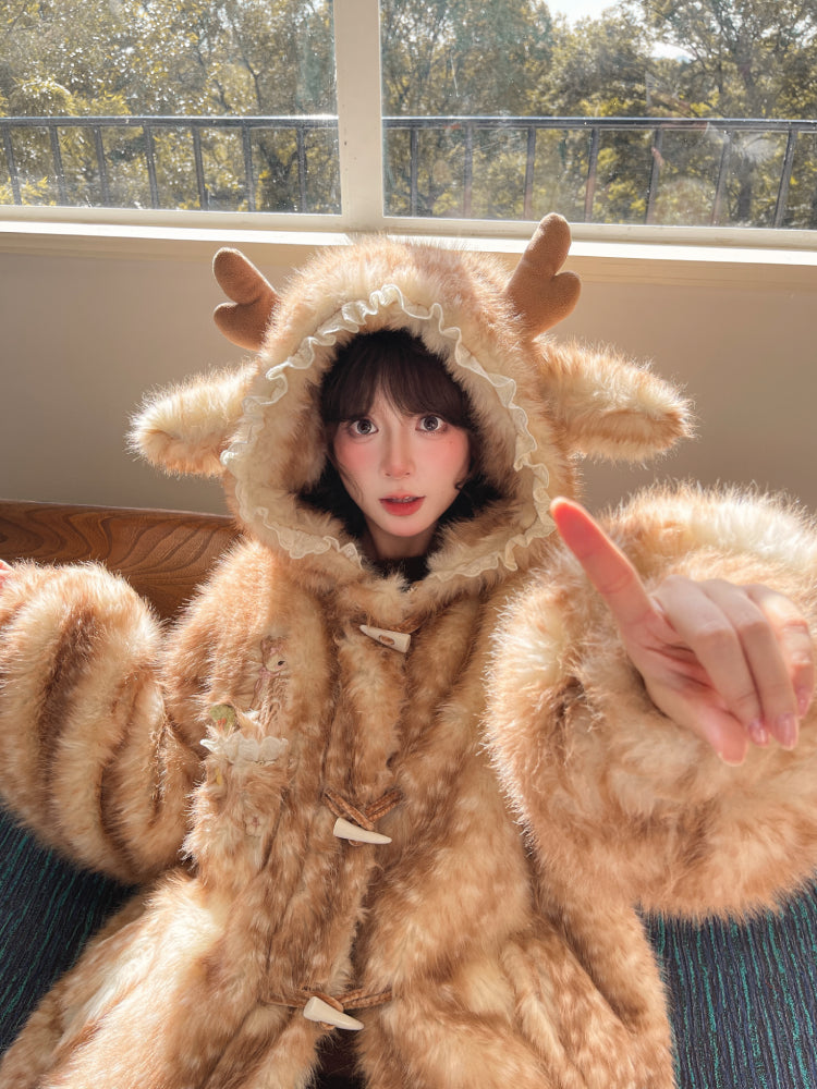 Honey Fawn Fleece Jacket-ntbhshop