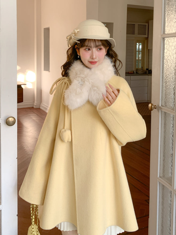 Buttercup Princess Wool Coat-ntbhshop