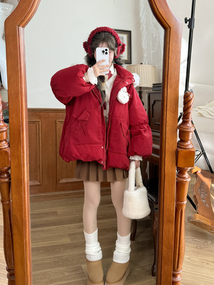 Snowman Holiday Cozy Puffer Jacket-ntbhshop