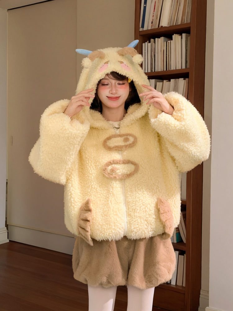 Honey Cabin Plush Bubble Shorts-ntbhshop