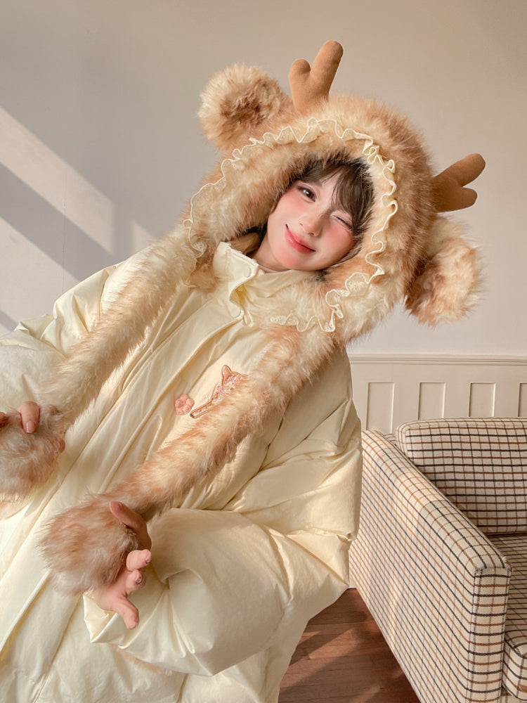 Dear Bambi Earflap Puff Parka-ntbhshop