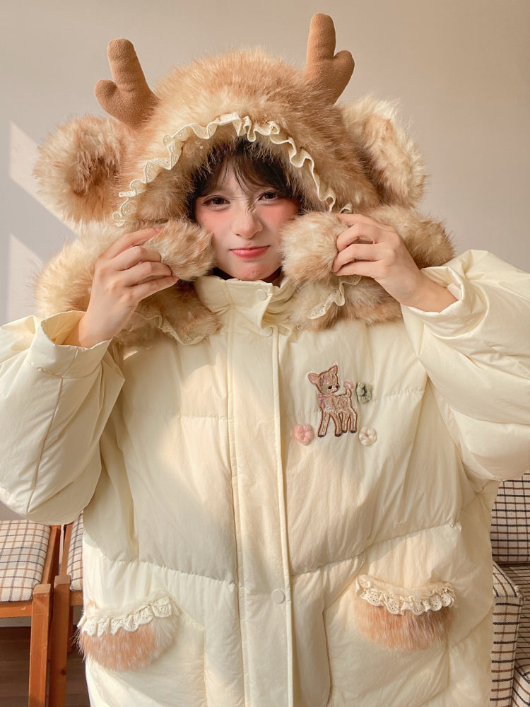 Dear Bambi Earflap Puff Parka-ntbhshop