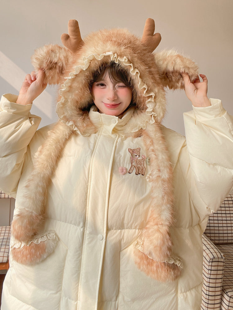 Dear Bambi Earflap Puff Parka-ntbhshop