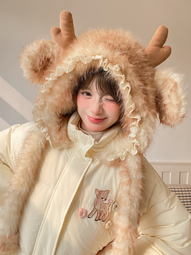 Dear Bambi Earflap Puff Parka-ntbhshop