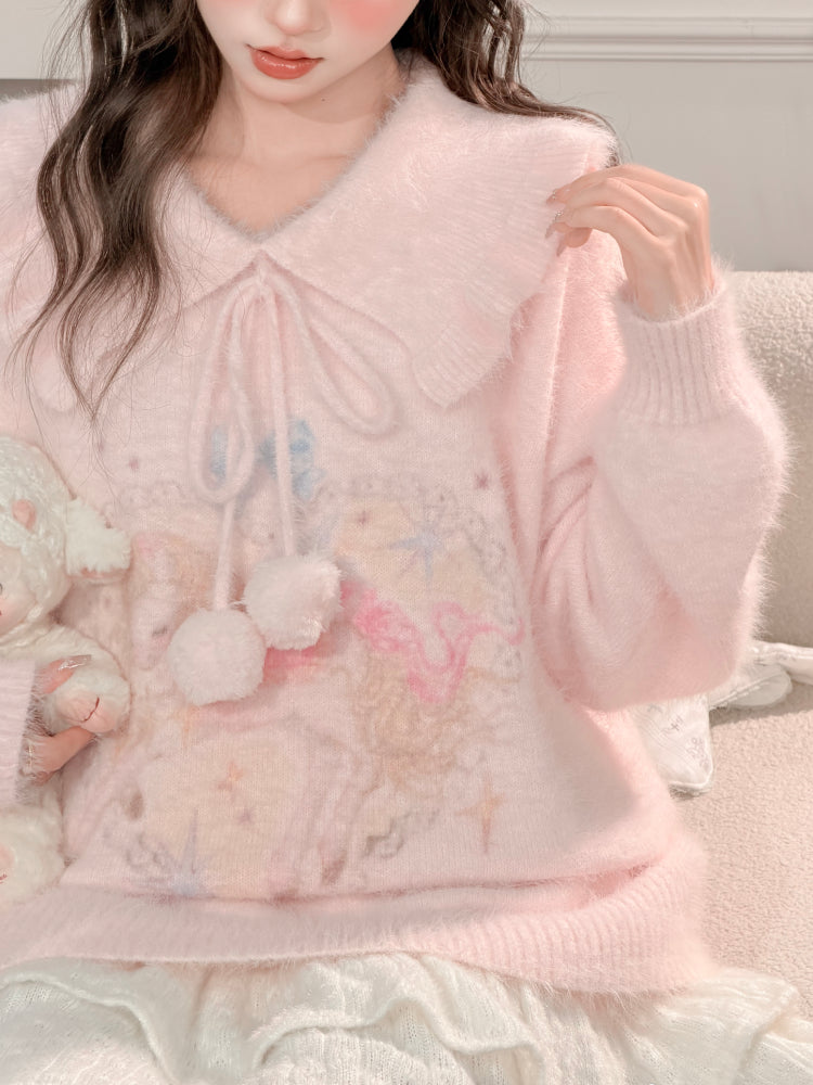 Blush Unicorn Dream Knit Sweater-ntbhshop