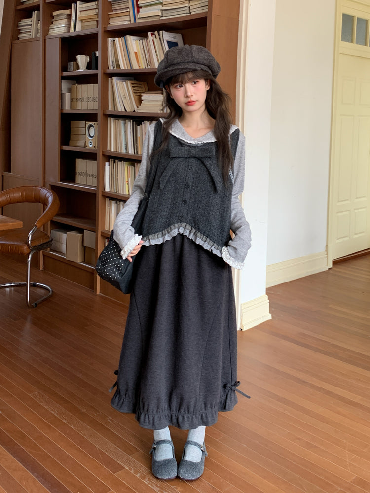 Quiet Garden Polka Bud Skirts-ntbhshop