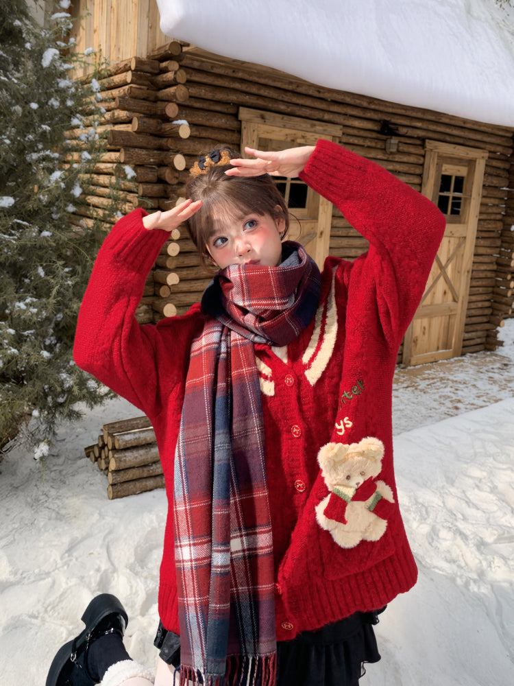 Warm Winter Days Knit Hooded Cardigan-ntbhshop