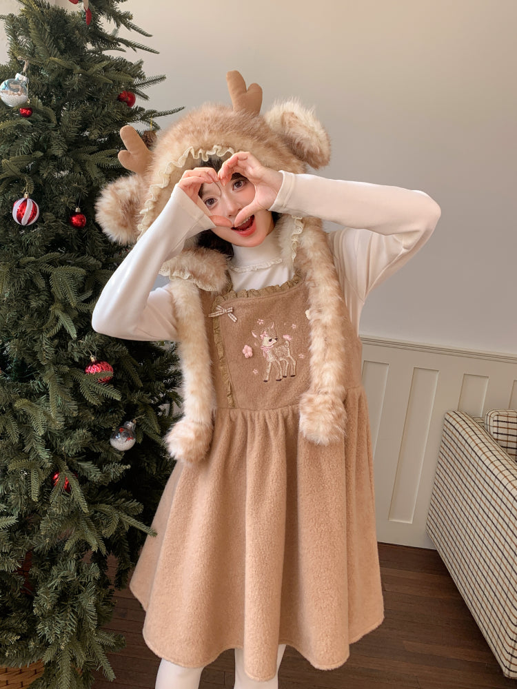 Dear Bambi Cottage Apron Dress-ntbhshop