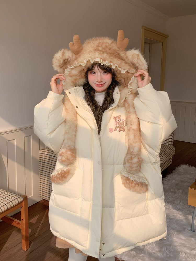 Dear Bambi Earflap Puff Parka-ntbhshop