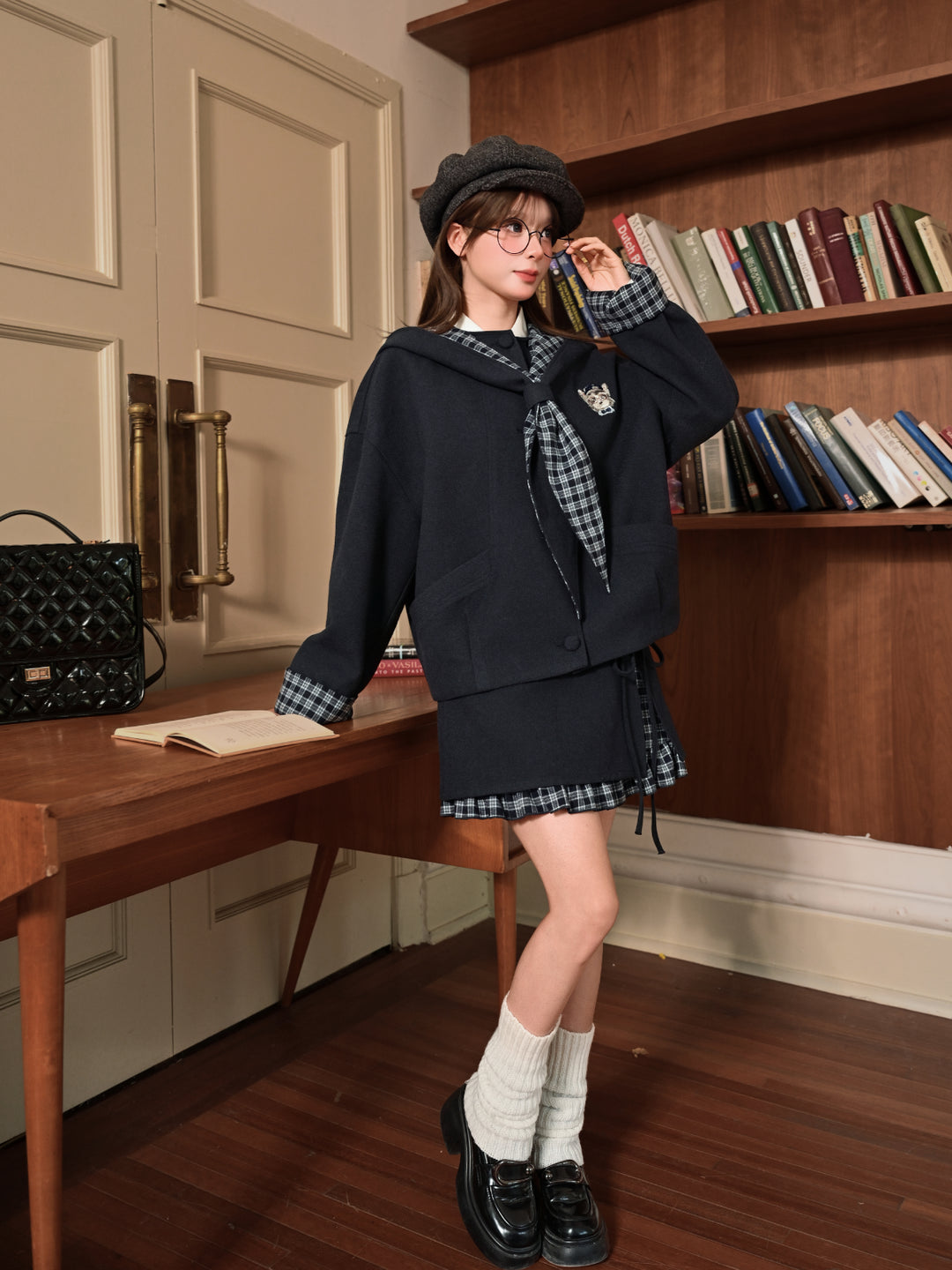 Notebook Ribbon Layered Skirt-Bottoms-ntbhshop