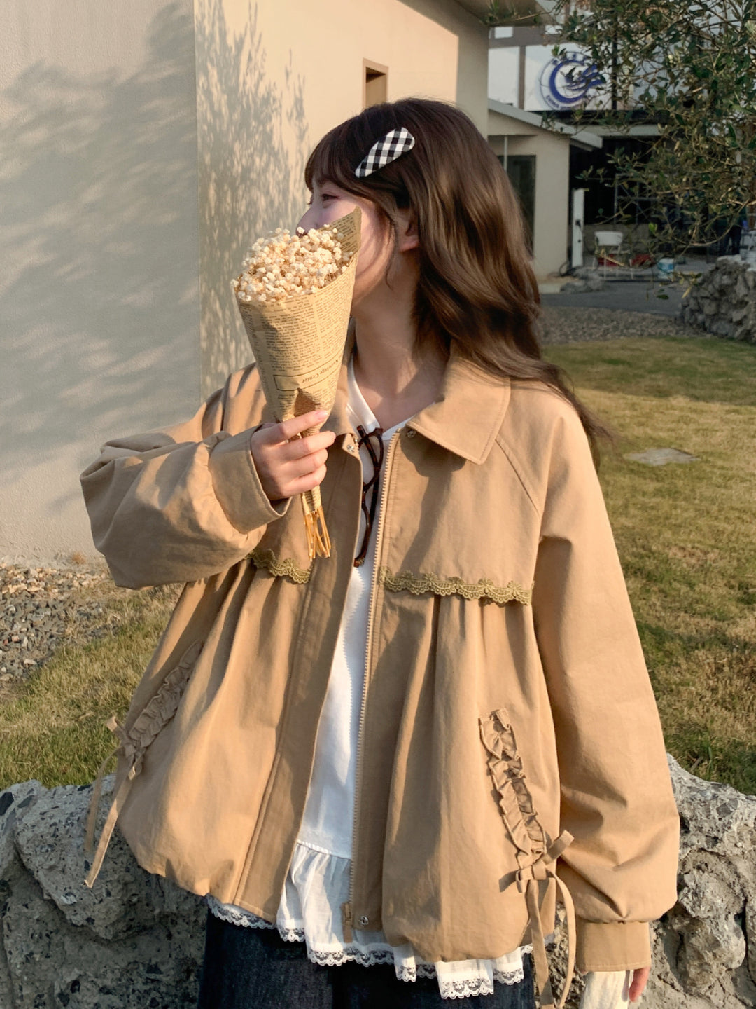 Warm Biscuit Lace Jacket