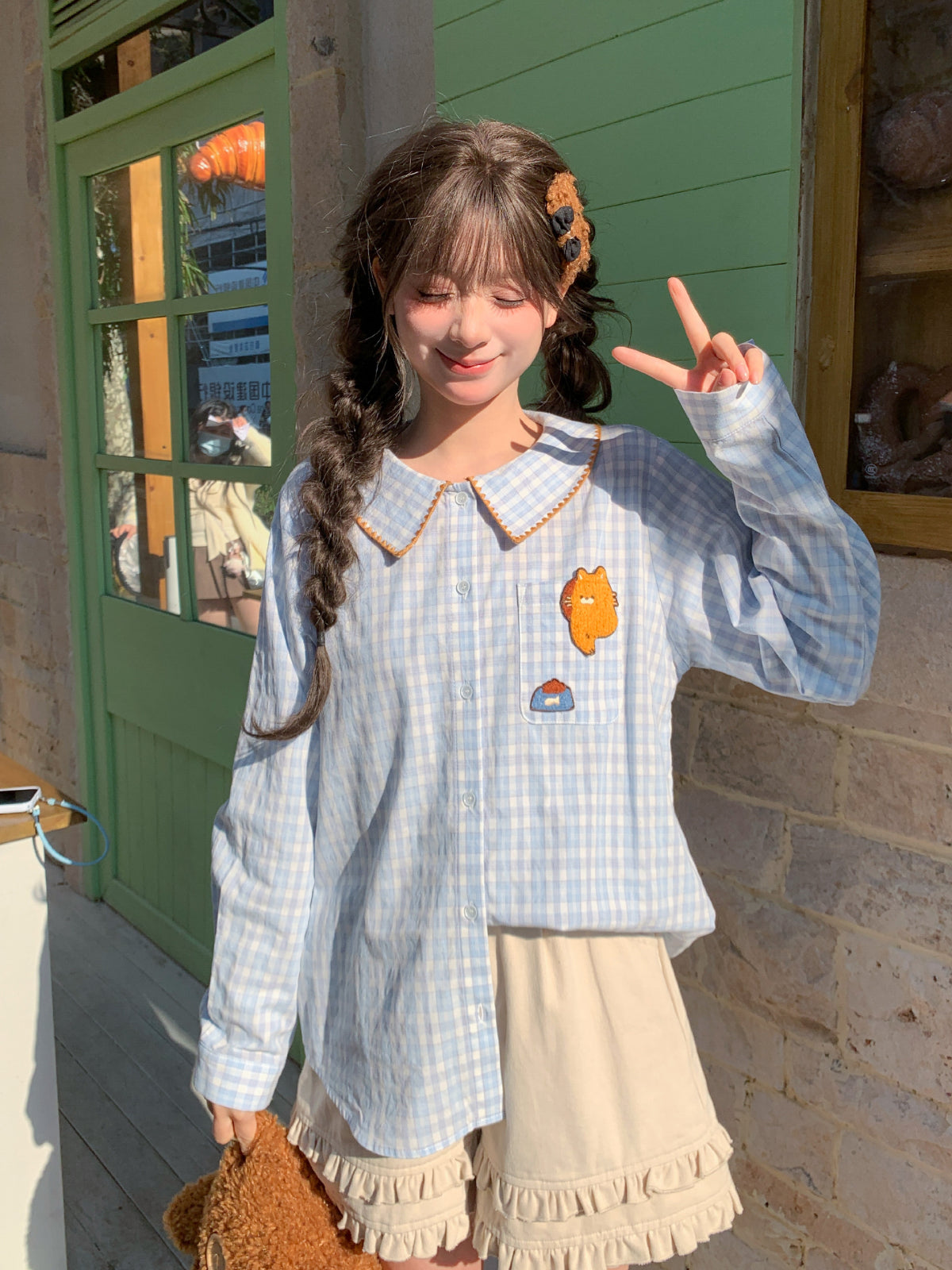 Milk Ruffle Cotton Shorts-Bottoms-ntbhshop