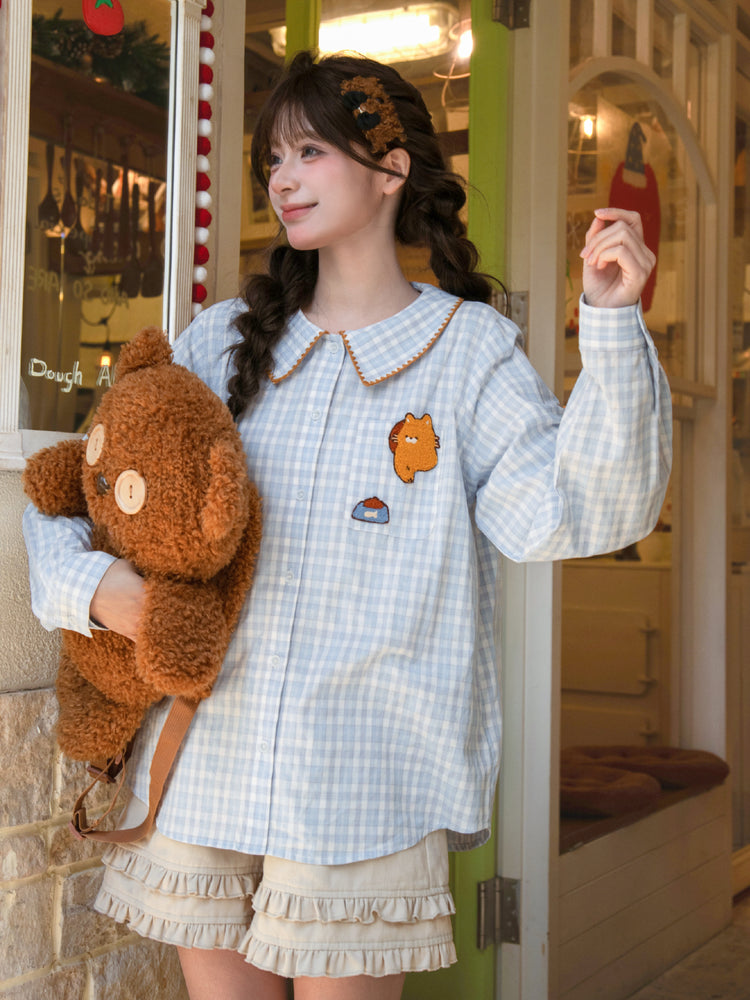 Milk Ruffle Cotton Shorts-Bottoms-ntbhshop