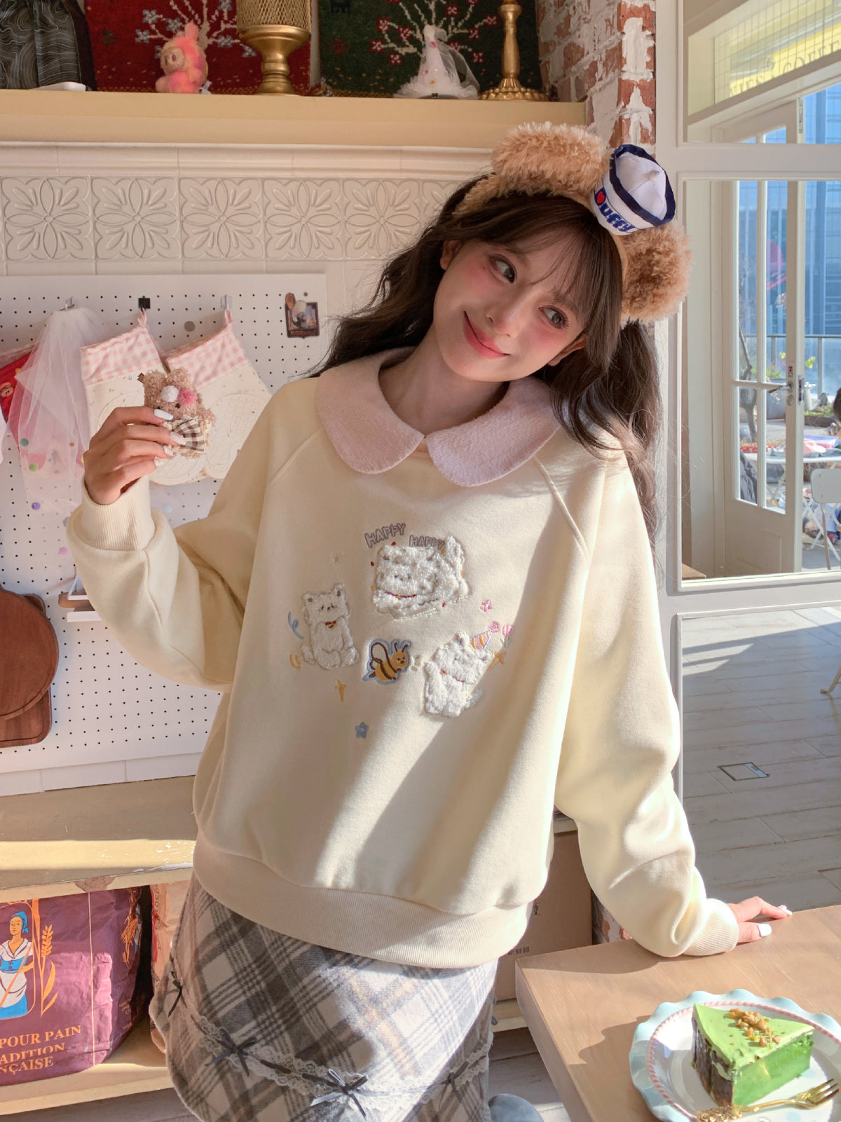 Honey Pup Cuddle Sweatshirt-Tops-ntbhshop