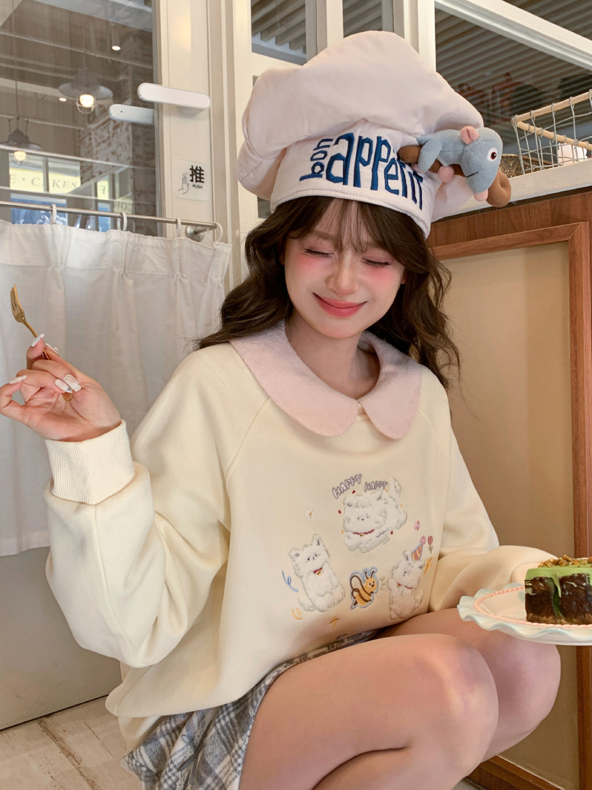 Honey Pup Cuddle Sweatshirt-Tops-ntbhshop