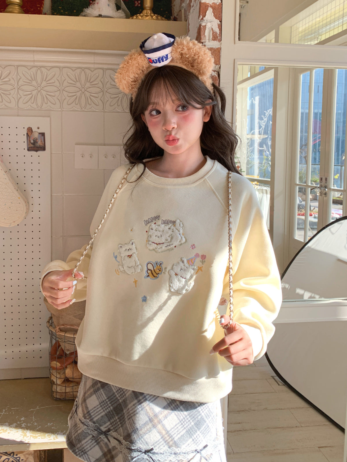 Honey Pup Cuddle Sweatshirt-Tops-ntbhshop