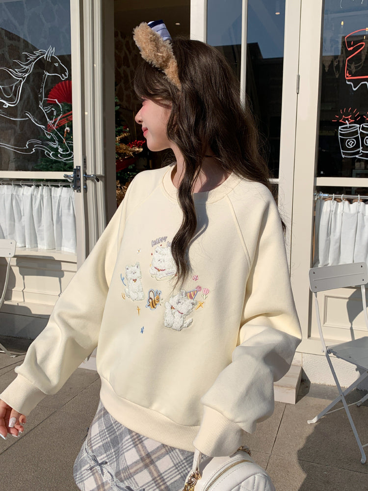 Honey Pup Cuddle Sweatshirt-Tops-ntbhshop