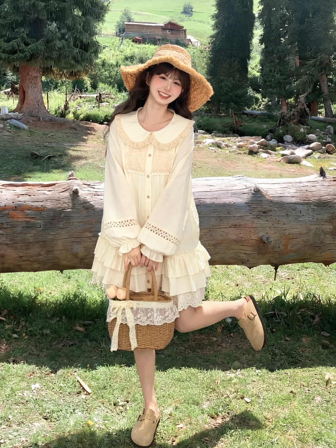 Mori Lace Cotton Doll Dress-Dresses-ntbhshop