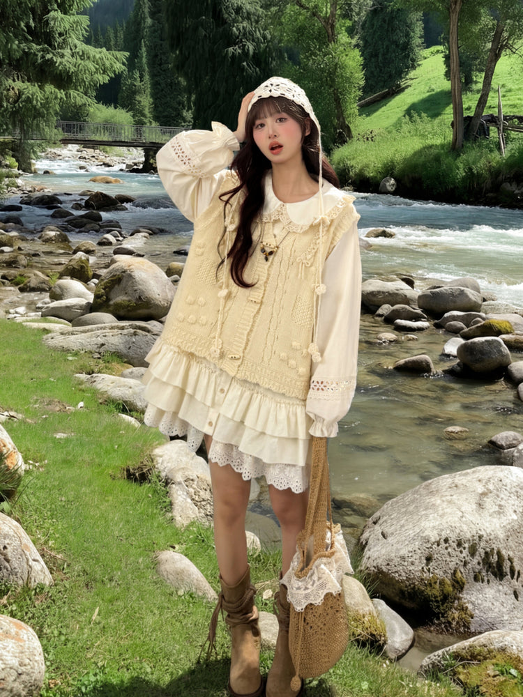 Mori Meadow Knit Vest-Outerwear-ntbhshop