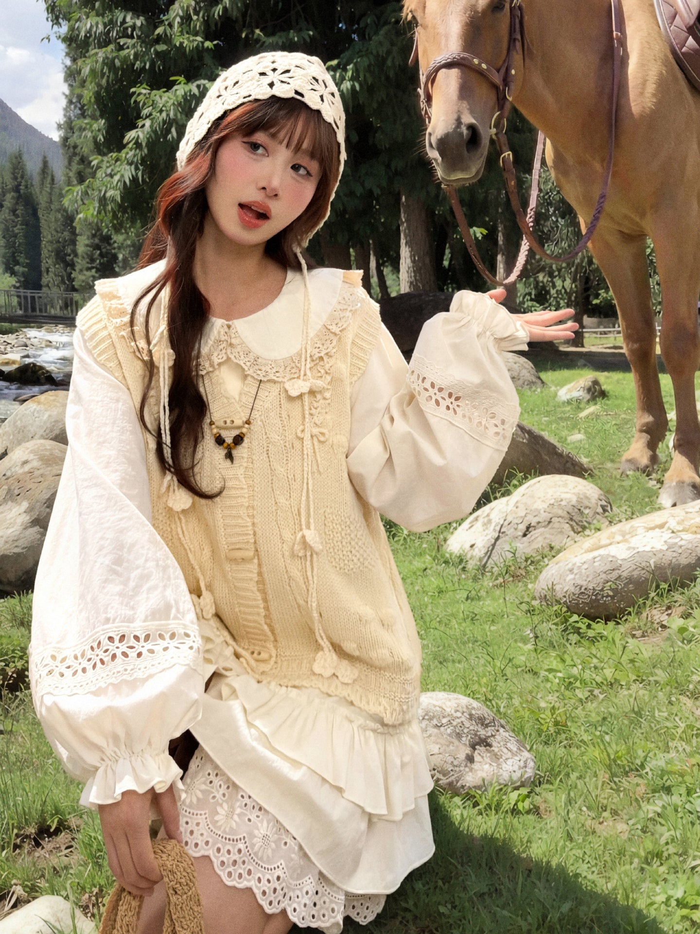 Mori Meadow Knit Vest-Outerwear-ntbhshop