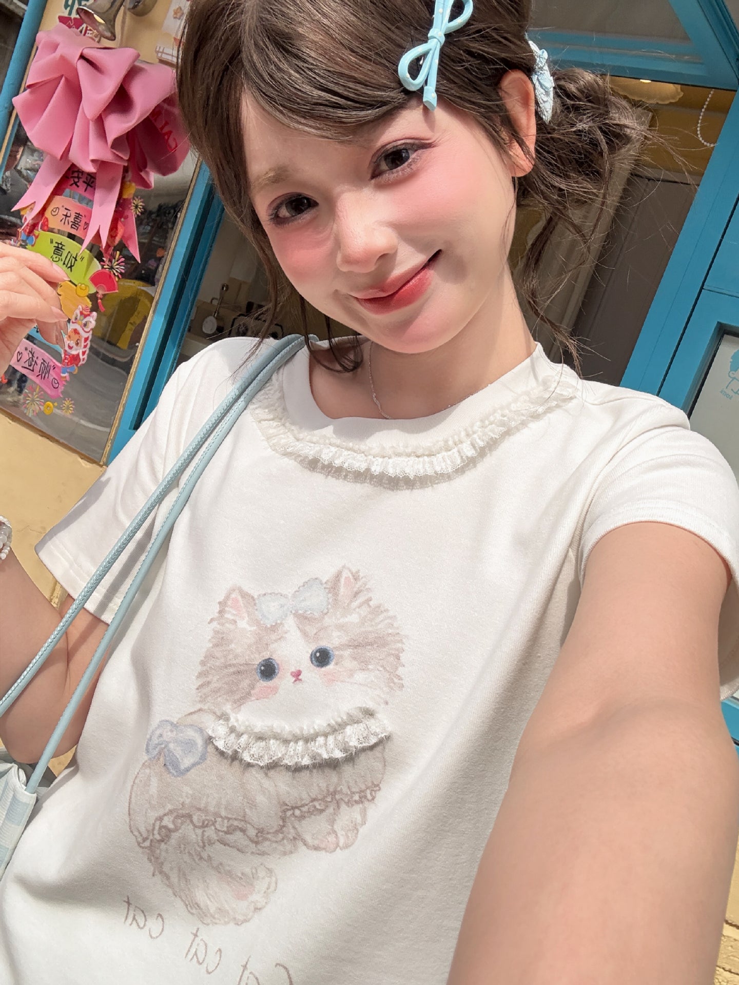 Doll Kitten Lace Tees-Tops-ntbhshop