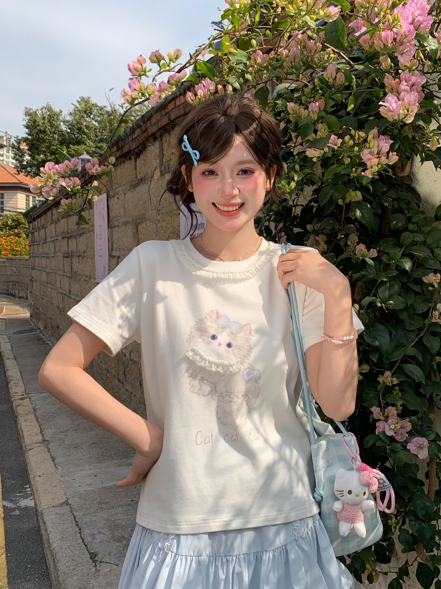 Doll Kitten Lace Tees-Tops-ntbhshop