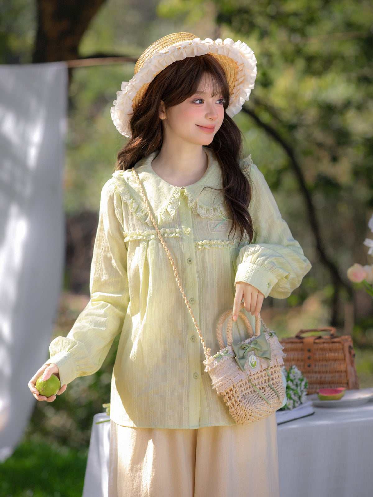 Spring Meadow Lace Blouse-Tops-ntbhshop