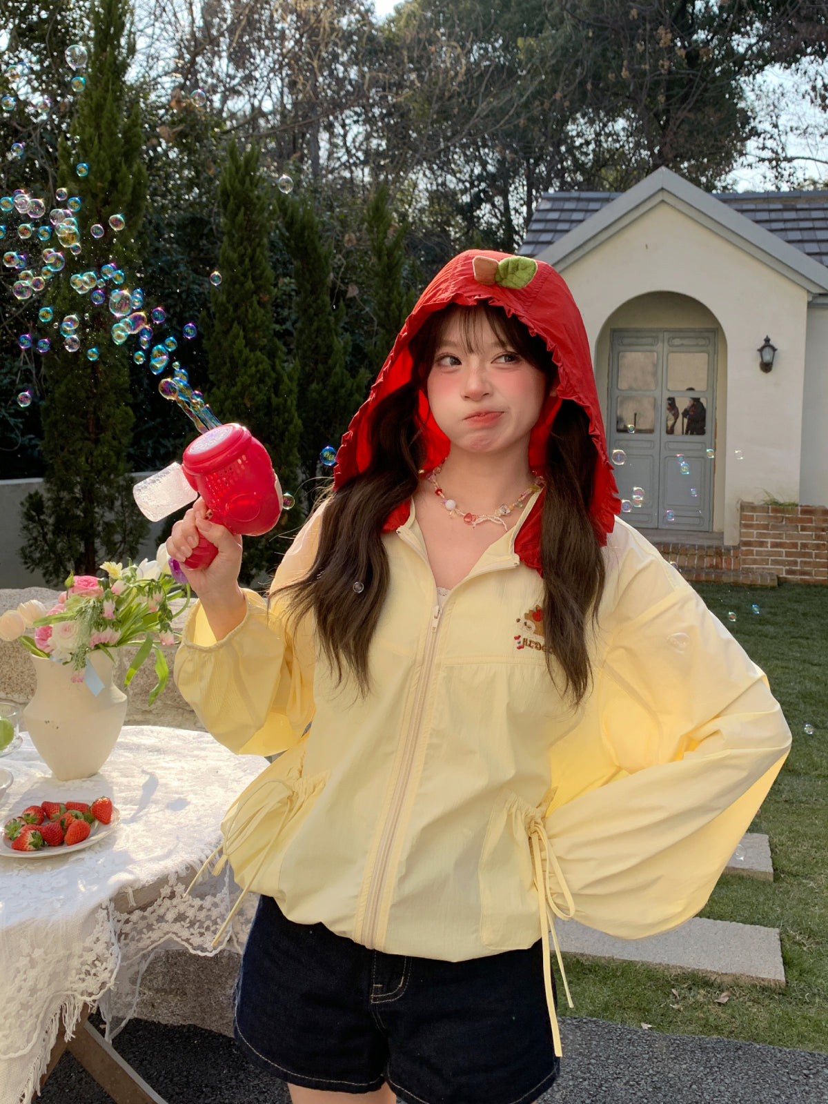 Apple Sugar Sun Hooded Jacket-Outerwear-ntbhshop