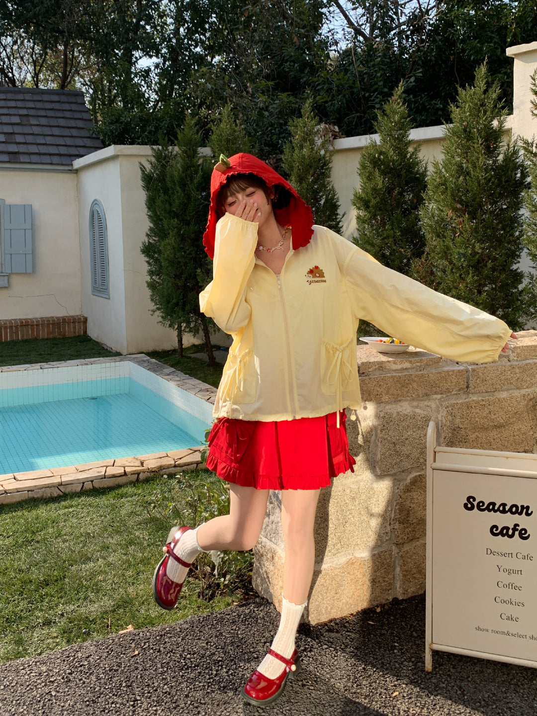 Apple Sugar Sun Hooded Jacket-Outerwear-ntbhshop