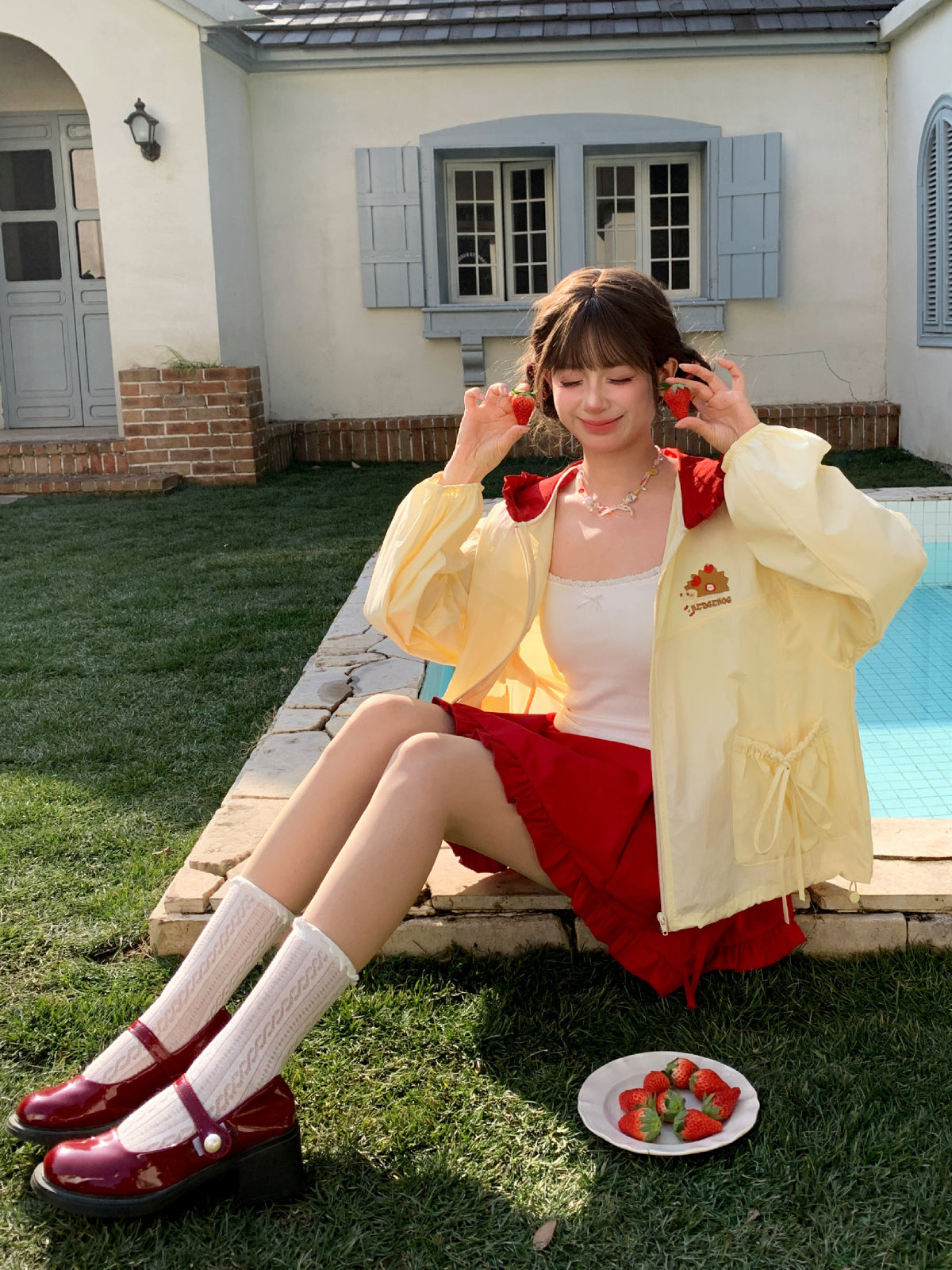 Apple Sugar Sun Hooded Jacket-Outerwear-ntbhshop