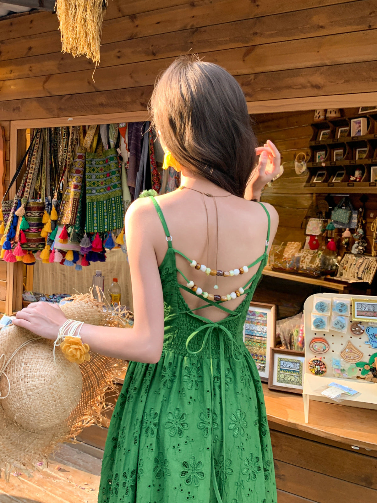 Tropical Bloom Eyelet Sundresses-Dresses-ntbhshop