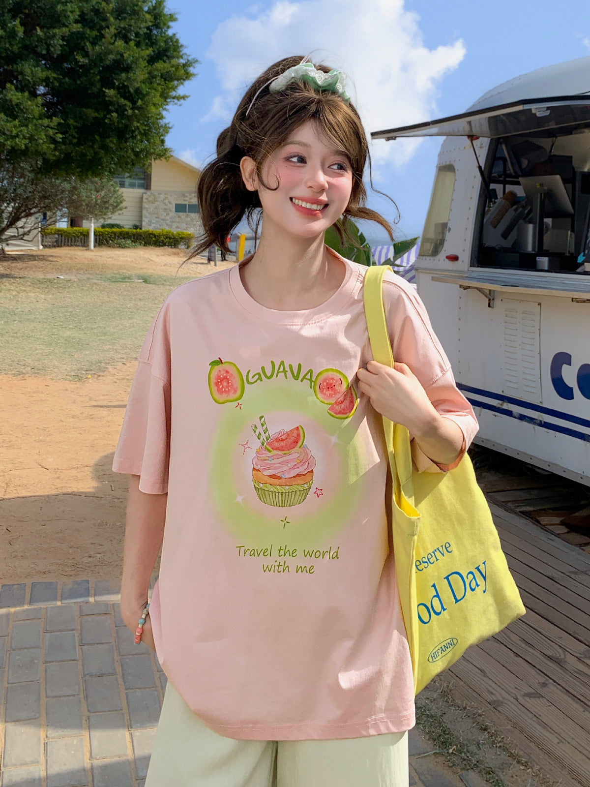 Guava Cupcake Pastel Tees-Tops-ntbhshop