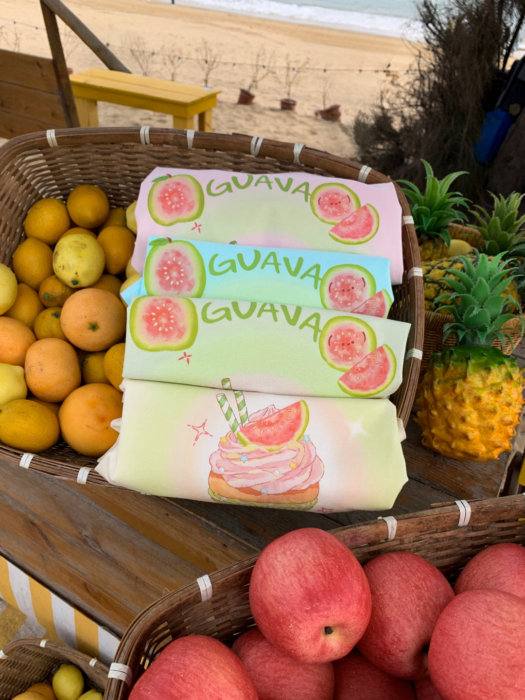 Guava Cupcake Pastel Tees-Tops-ntbhshop