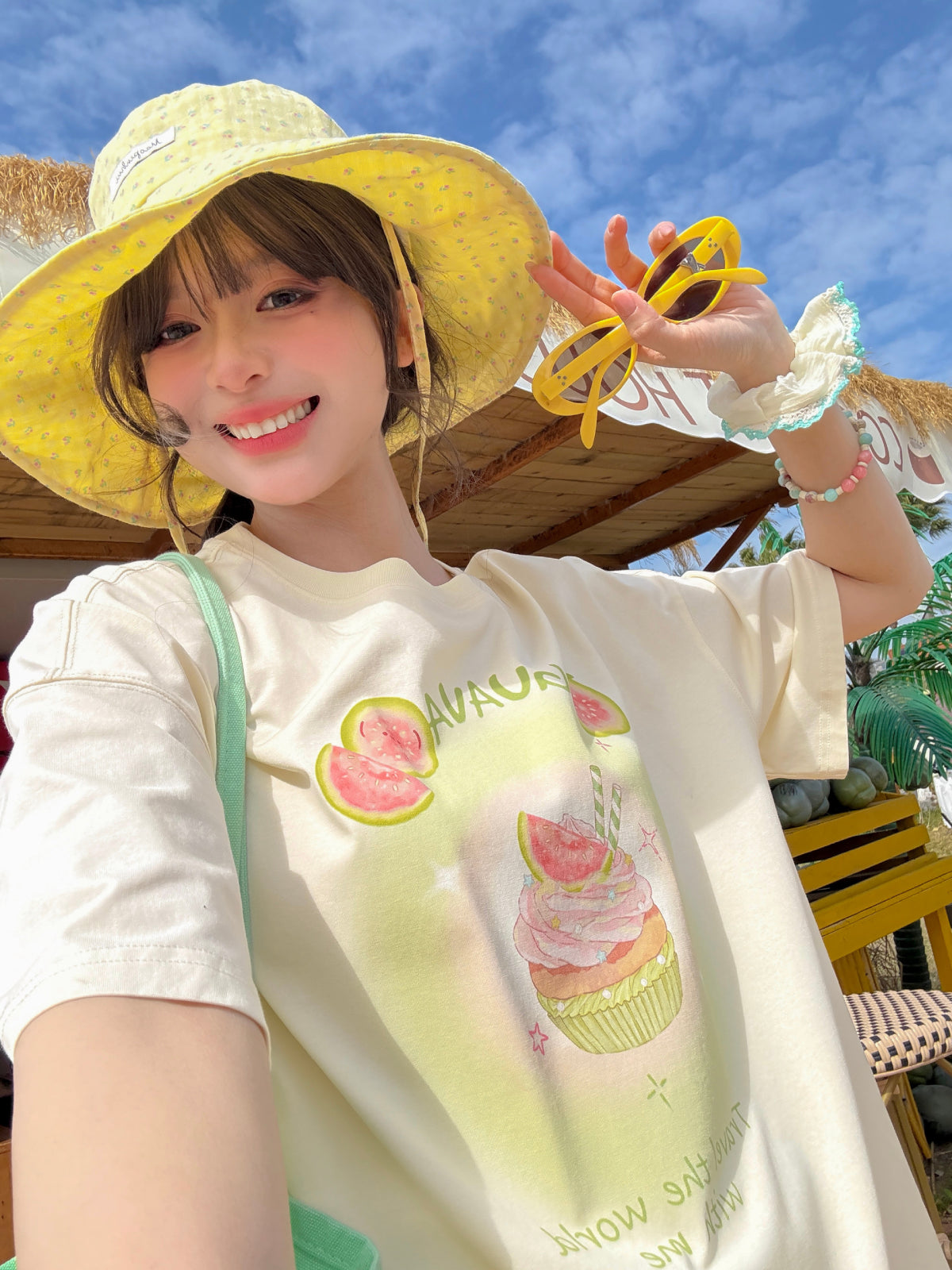Guava Cupcake Pastel Tees-Tops-ntbhshop
