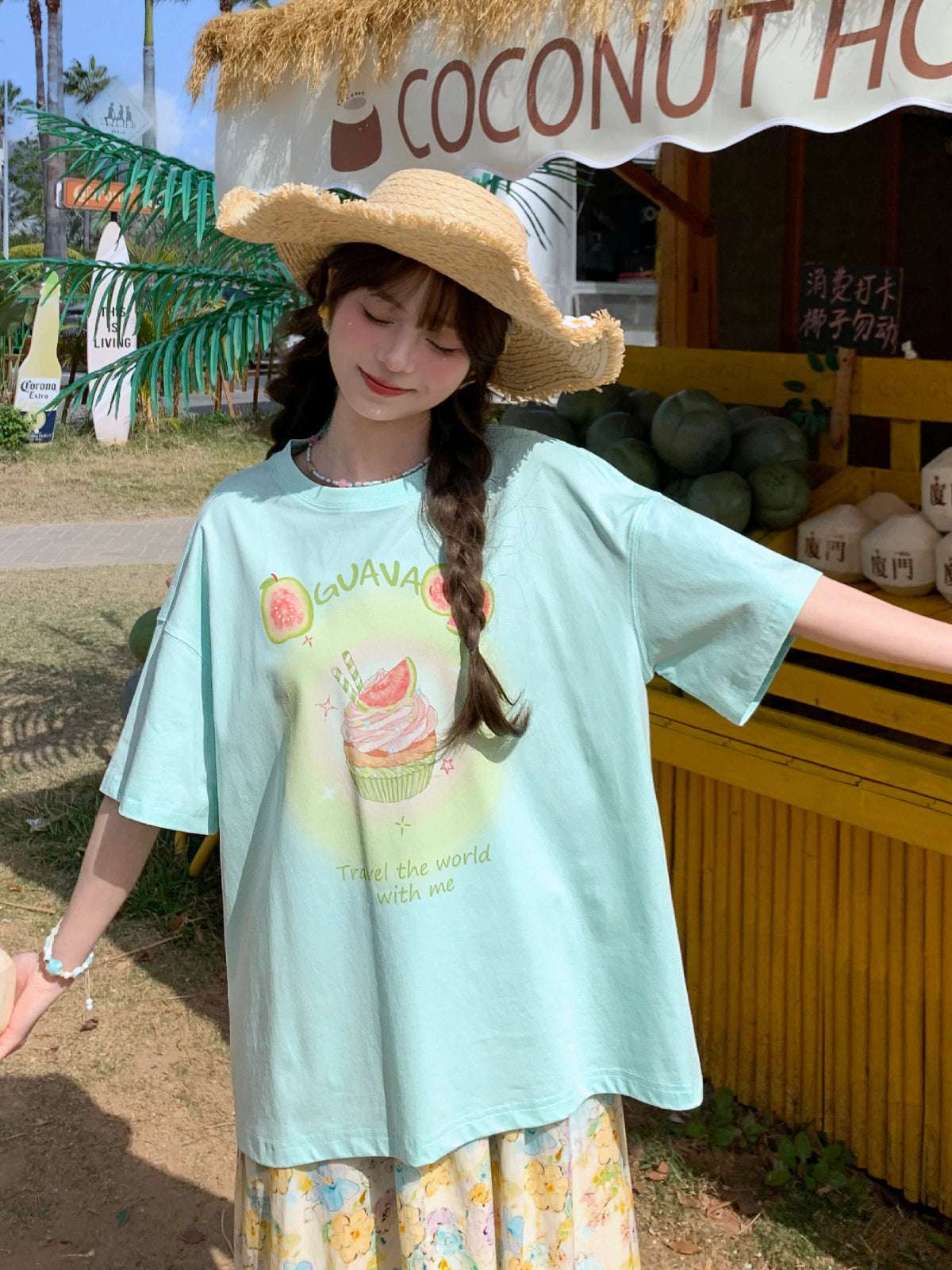 Guava Cupcake Pastel Tees-Tops-ntbhshop