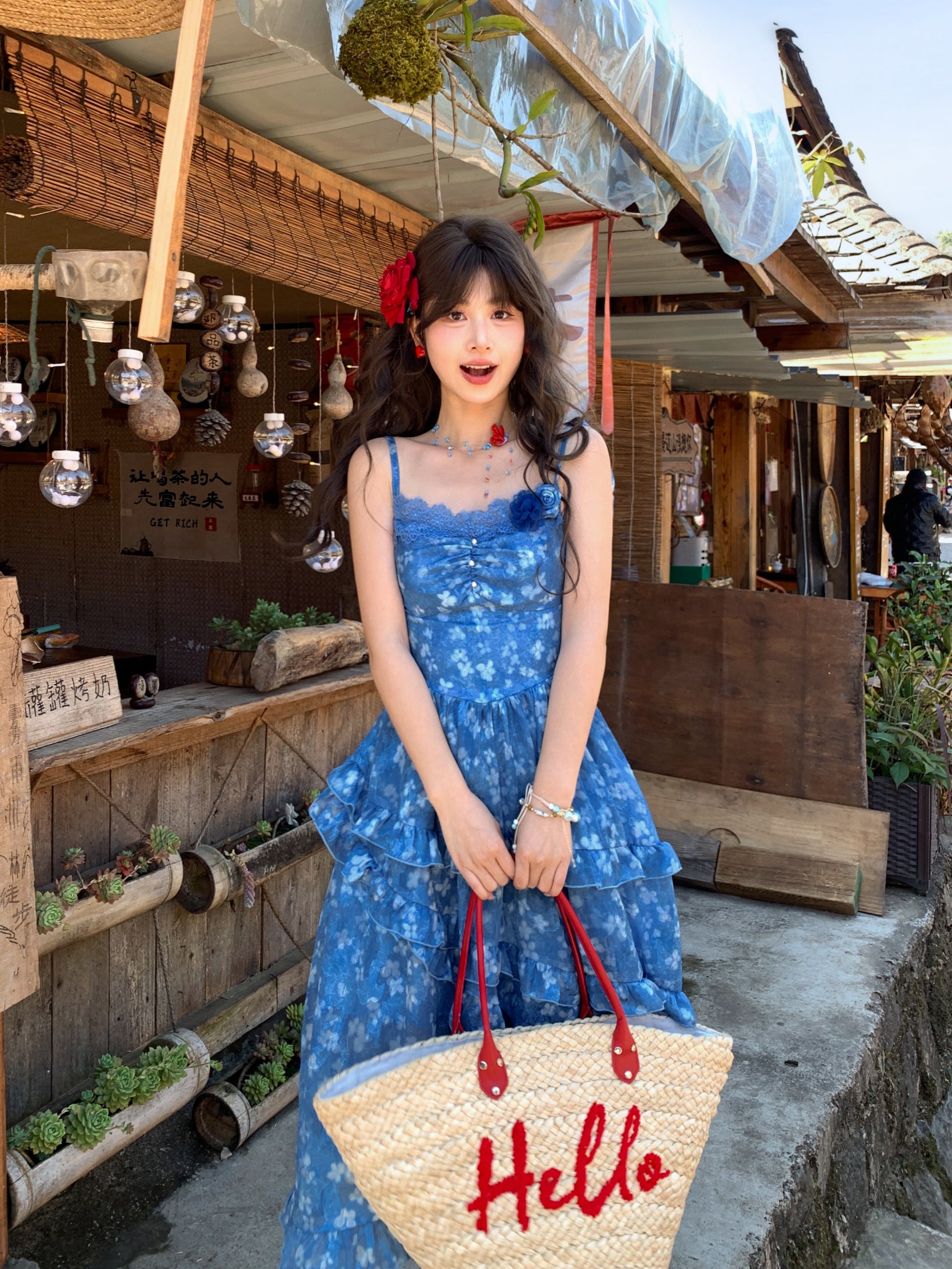 Bluebell Breeze Floral Sundress-Dresses-ntbhshop