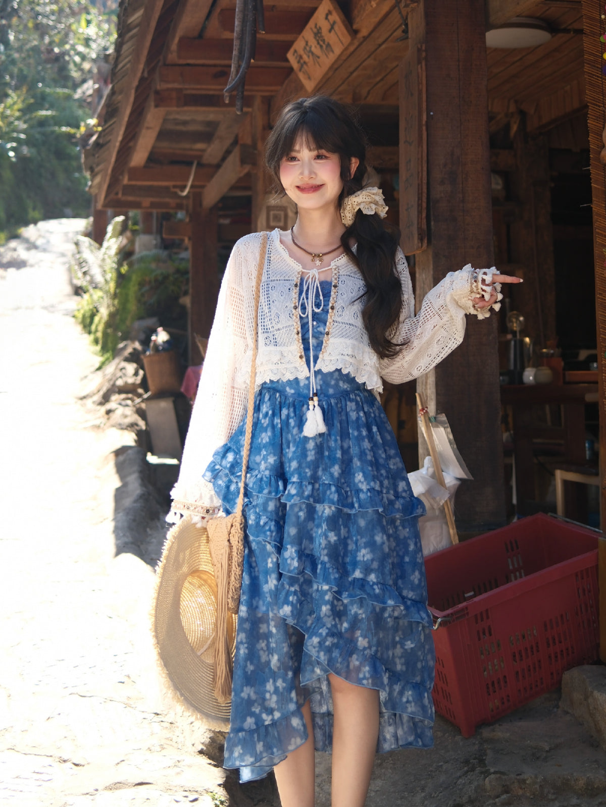 Bluebell Breeze Floral Sundress-Dresses-ntbhshop