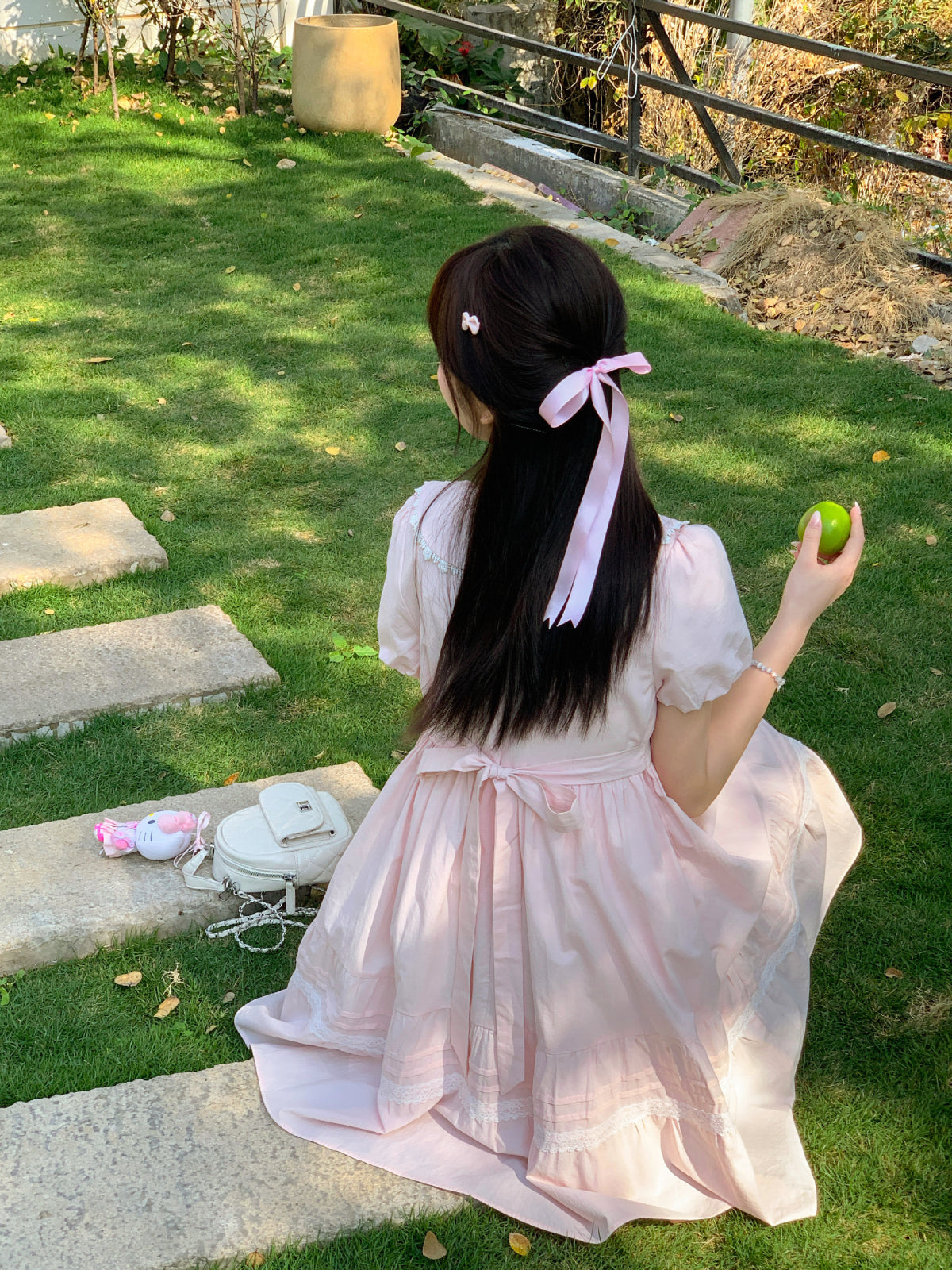 Blush Garden Babydoll Dress-Dresses-ntbhshop