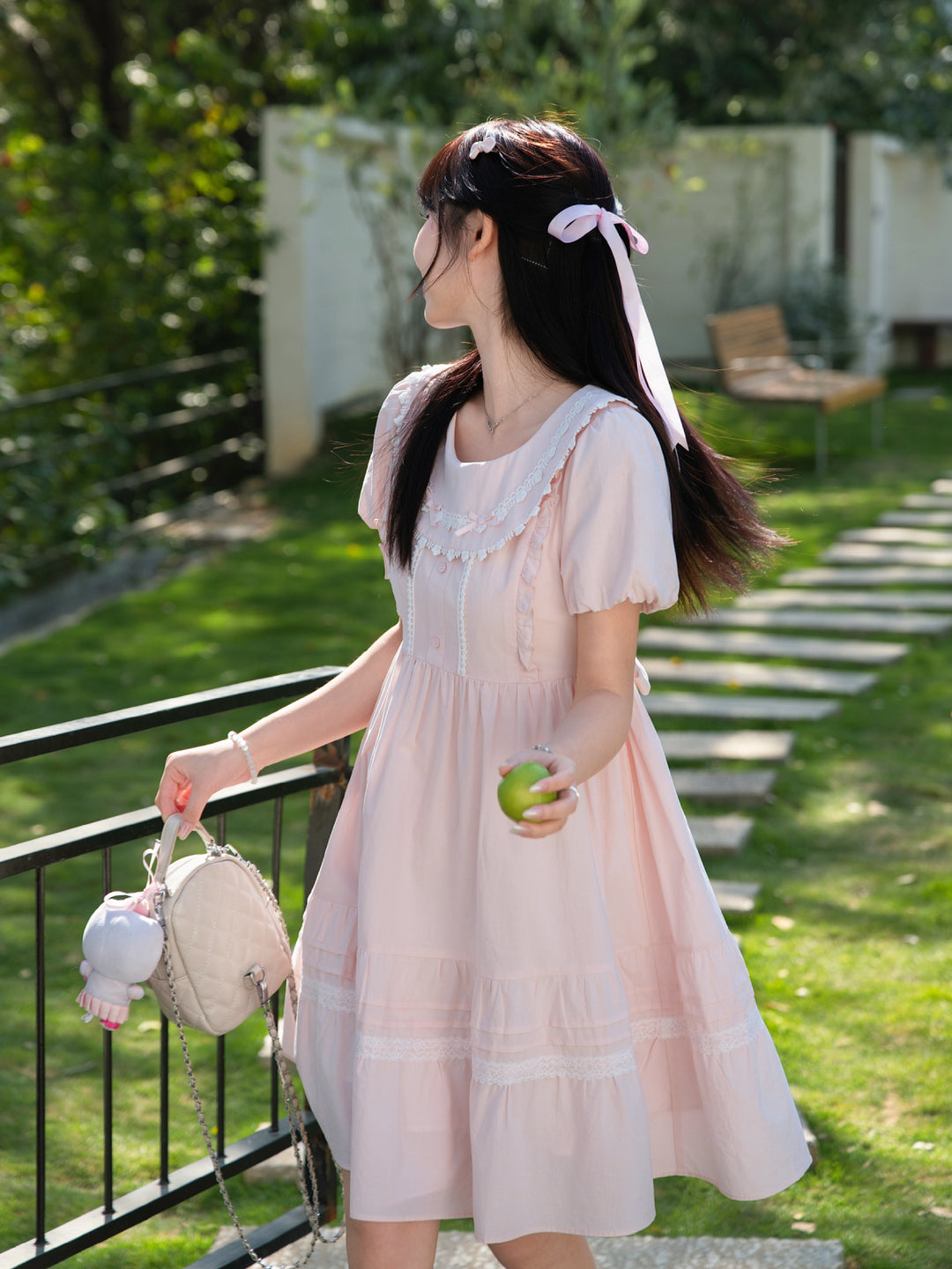 Blush Garden Babydoll Dress-Dresses-ntbhshop