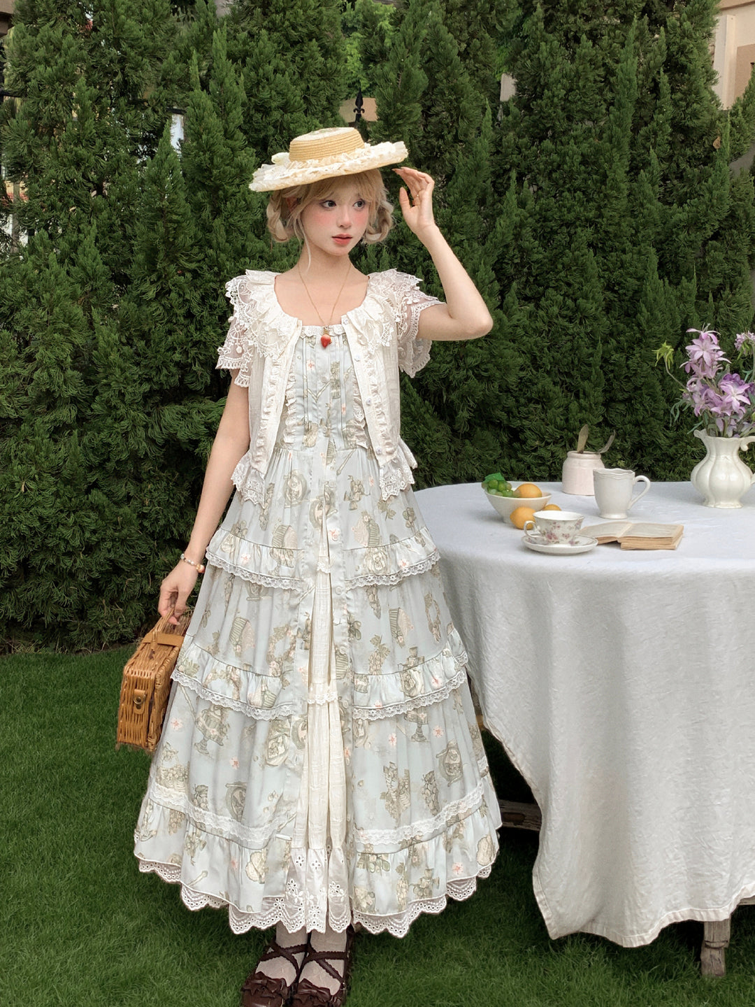 Misty Garden Lace Dress-Dresses-ntbhshop
